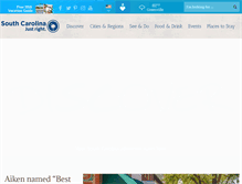 Tablet Screenshot of discoversouthcarolina.com